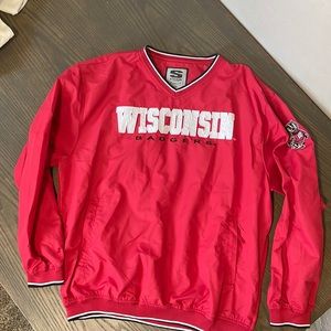 Wisconsin Pullover windbreaker Mens large